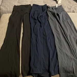 80 each/ 200 for all 3 like new Groove Pant Flare one of each color